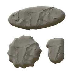 Clay or Plasticine 3D Alphabet or PNG Letters