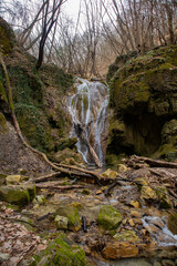 Obraz premium Cascate del Bucamante, comune di Serramazzoni, provincia di Modena, Emilia Romagna