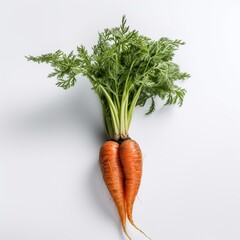 carrot, vegetable, food, orange, fresh, carrots, bunch, organic, isolated, healthy, raw, green, diet, vegetarian, root, white, agriculture, leaf, ingredient, vitamin, market, generative ai