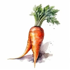 carrot, vegetable, food, orange, fresh, carrots, bunch, organic, isolated, healthy, raw, green, diet, vegetarian, root, white, agriculture, leaf, ingredient, vitamin, market, generative ai