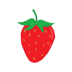 strawberry isolated on white background