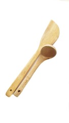 Wooden spatula and cooking spoons. Utensils for the kitchen prepare to cooking food isolated on white background
