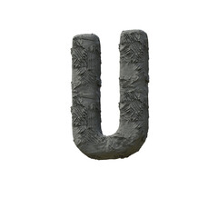 Clay or Plasticine 3D Alphabet or PNG Letters