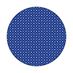 Porcelain plate with traditional blue on white design in Asian style. design pattern for background, plate, dish, bowl, lid, tray, salver, vector illustration art embroidery. cross line diamond plate.