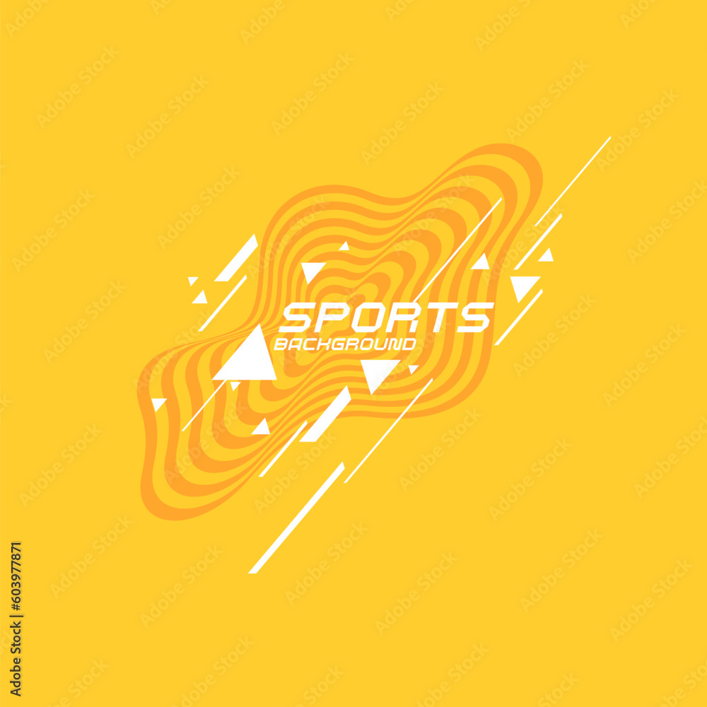 Poster sports poster. abstract background with dynamic shapes. vector template