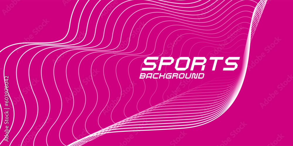 Poster vector abstract background with dynamic waves. sports poster.