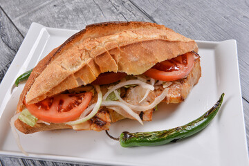 Chicken doner sandwich