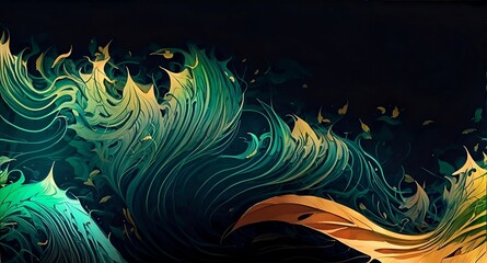 Abstract background. Wallpaper with 3D abstract patterns