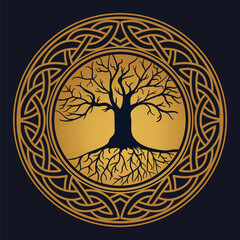 Tree of Life , Yggdrasil vector	
