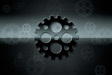 Shining Spur gear in mesmerizing 3D backdrop. Perfect for mechanical engineering students, colleges, and mechanical businesses.