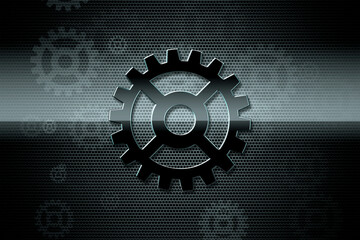 Shining Spur gear in mesmerizing 3D backdrop. Perfect for mechanical engineering students, colleges, and mechanical businesses.