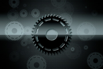 Shining Spur gear in mesmerizing 3D backdrop. Perfect for mechanical engineering students, colleges, and mechanical businesses.