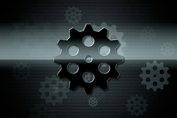 Shining Spur gear in mesmerizing 3D backdrop. Perfect for mechanical engineering students, colleges, and mechanical businesses.