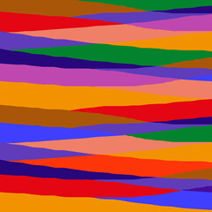 Colored stripes pattern illustration. Bright summer design.  Multicolored stripes ornament. Wallpaper design, scrapbooking paper, wrapping paper, for posters, cards, invitations