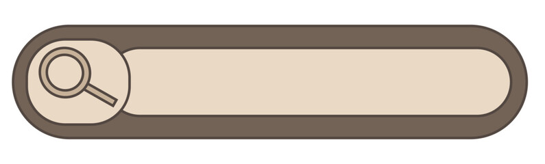 Flat search string Search information. Isolated vector illustration. Simple filled line drawing. Editable stroke. 