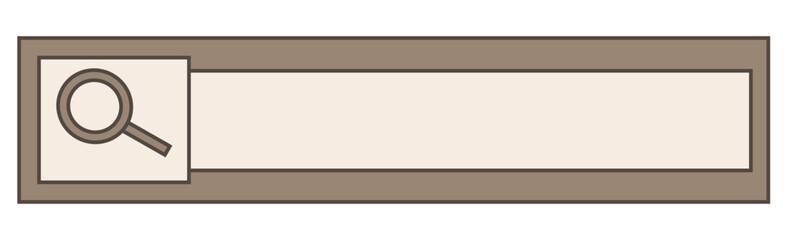 Obraz premium Flat search string Search information. Isolated vector illustration. Simple filled line drawing. Editable stroke. 