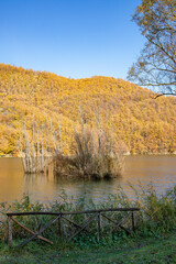 Lago di Santa Maria, comune di Castiglione dei Pepoli, città metropolitana di Bologna, Emilia Romagna