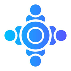 meeting gradient icon