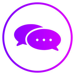 chat gradient icon