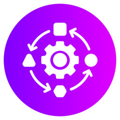 management gradient icon