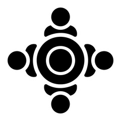 meeting glyph icon