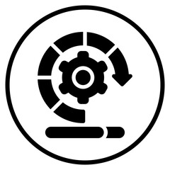 project status glyph icon