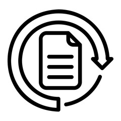 project management line icon