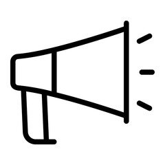 megaphone line icon