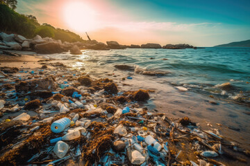 Obraz premium Plastic Pollution