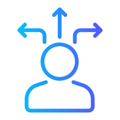 flexibility gradient icon