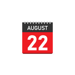 Fototapeta premium August 22 Concept Design. Vector Illustration.