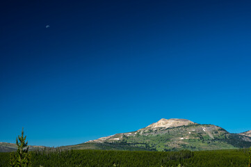 Fading Moon Over Mt Holmes