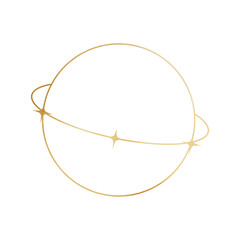 Gold Circular Frame