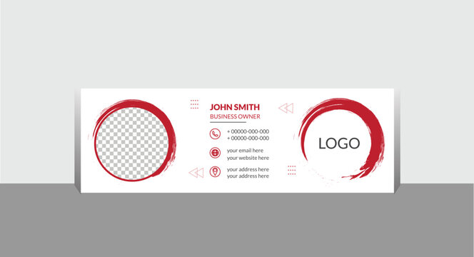 Simple and modern email signature.