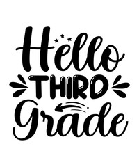 Back to School SVG Bundle, Hello School SVG, Teacher svg, School, School Shirt for Kids svg, Kids Shirt svg, Hand-lettered, Cut File Cricut