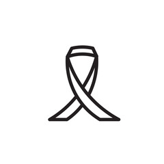 Aids Breast Cancer Outline Icon