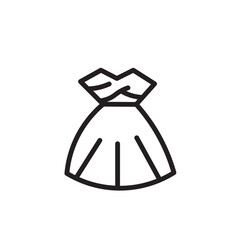 Clothes Dress Party Outline Icon