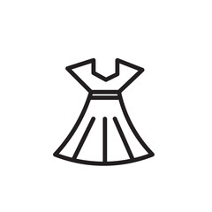 Clothes Dress Party Outline Icon