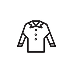 Cloths Dress Shirt Outline Icon