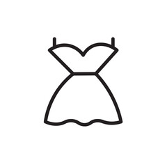 Dress Fashion Skirt Outline Icon