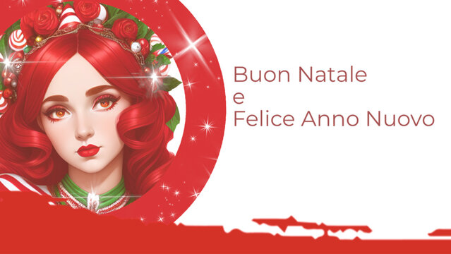Buon natale e Felice anno nuovo - greeting card - ideal for website, invitation, presentation, email, card, postcard, book, poster, playbill, printable , banner



