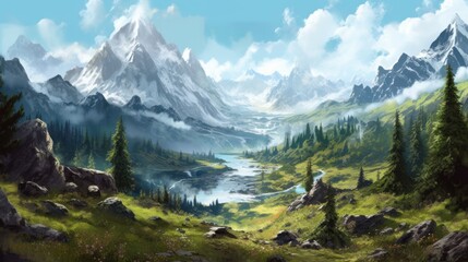 Amazing Landscape Game Artwork