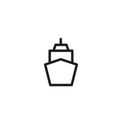 Obraz premium Beach Boat Holiday Outline Icon