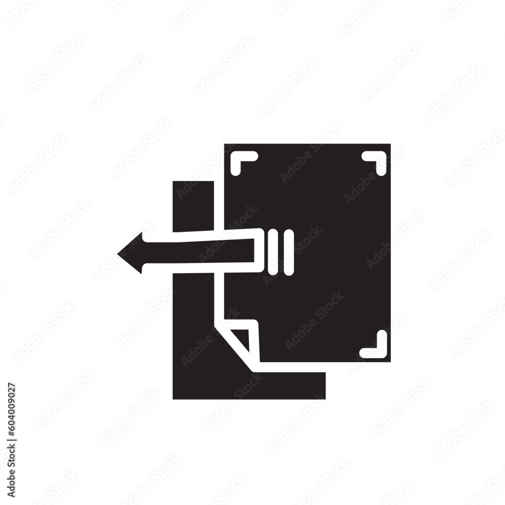 Poster Export File Arrow Icon