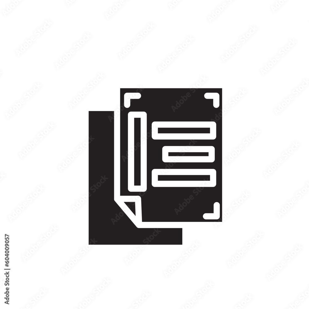 Poster left align text icon