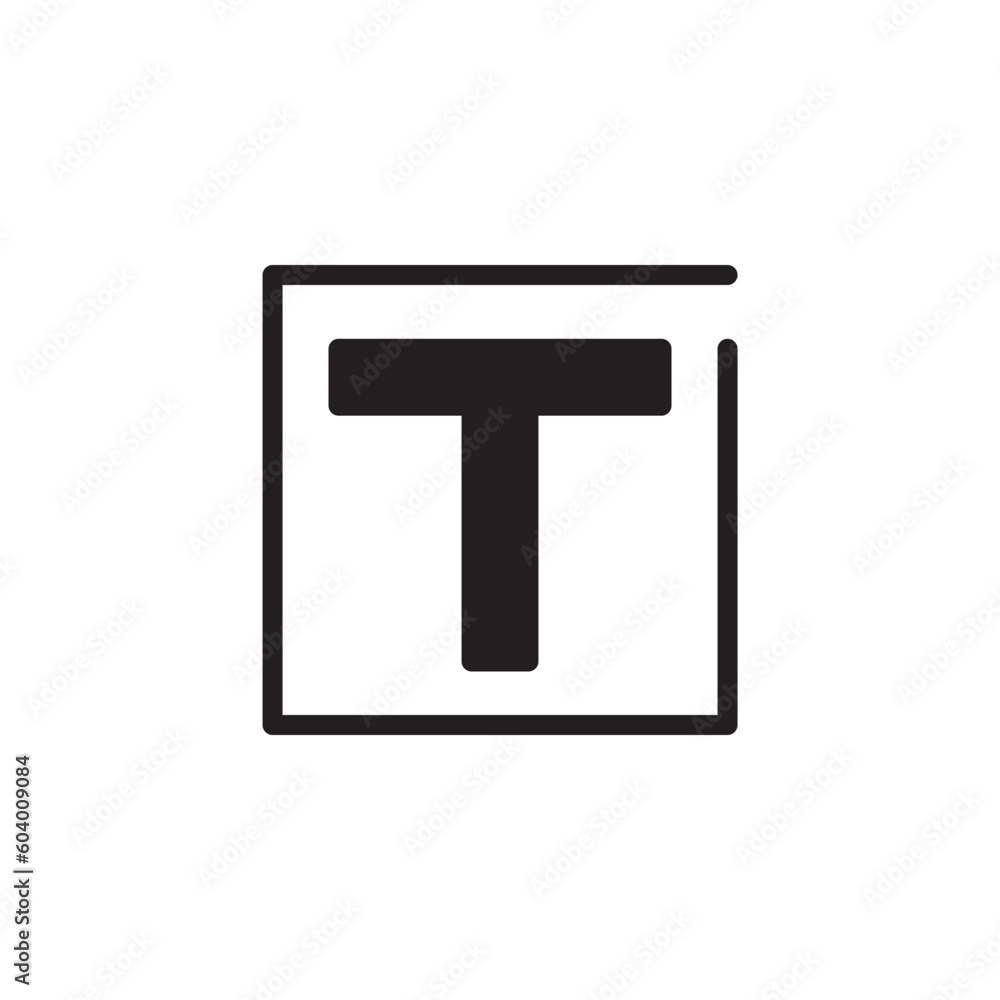 Poster text edit font icon