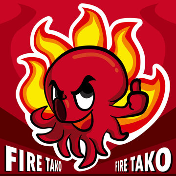Fire Tako - Character Illustration(파이어 타코 - 캐릭터 일러스트)