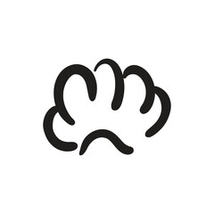 chef hat shaped hand drawn doodle icon