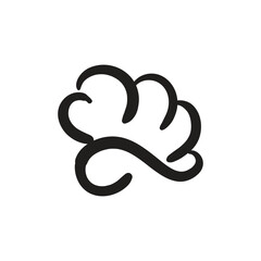 chef hat shaped hand drawn doodle icon