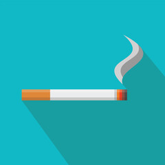 cigarette icon, vector illustration 